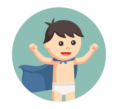 süper bebek çocuk daire arka planda