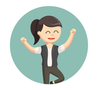 Daire arka planda dans kulübü