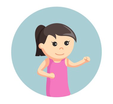 Kız daire arka plan arka planda daireler