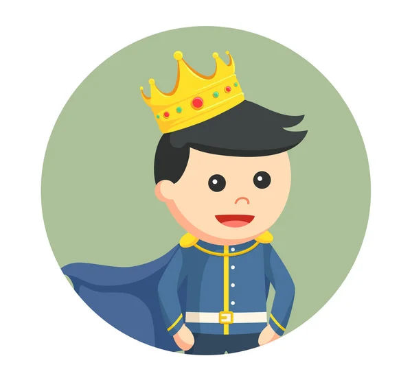 Маленький принц в окружении — стоковый вектор