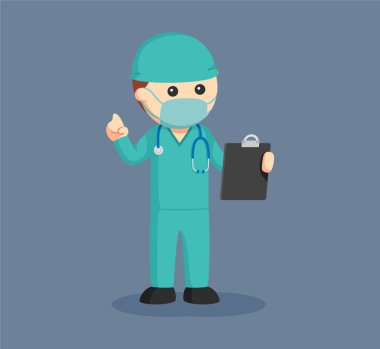 erkek cerrah pano ile