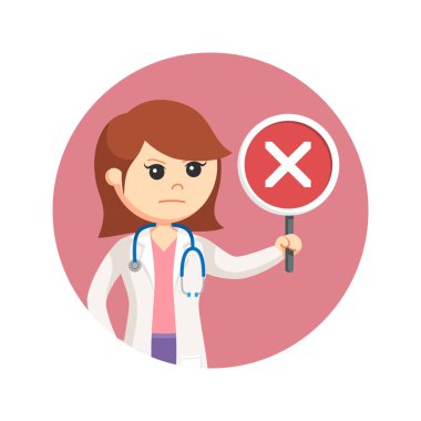 kadın doktor yanlış tutan daire arka planda kayıt