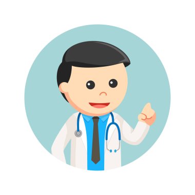 Doktor daire arka planda