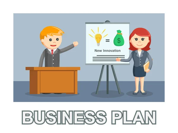 Business Plan Foto Textstil — Stock vektor