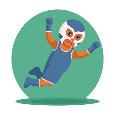 Afrika lucha libre saldırı atlama