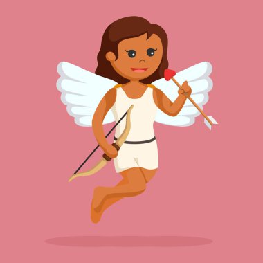 ok ve yayla Afrikalı kadın aşk tanrısı