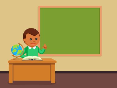 Afrika erkek öğretmen Sınıf Oda