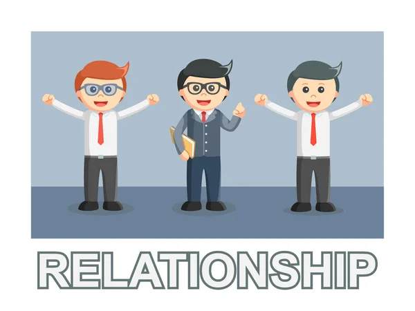 Business Man Relationship Photo Text Style — стоковый вектор