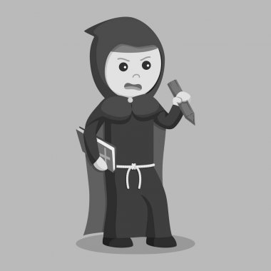 İncil ve bahis siyah ve beyaz tarzı ile siyah keşiş