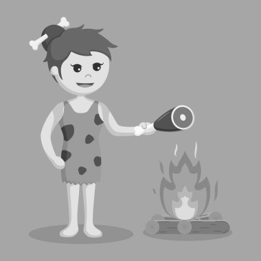 Harley'in yanık et illüstrasyon siyah ve beyaz tasarım stili