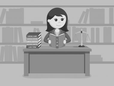 siyah ve beyaz tarzı kadın avukat ile yasal Makaleler