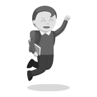 erkek öğrenci dizüstü siyah beyaz tarzı ile öğrenme