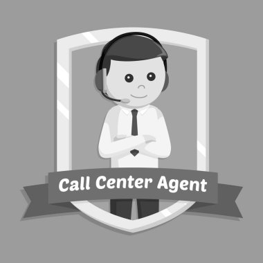 Çağrı Merkezi adam siyah-beyaz çalışma tarzını açıklamak