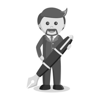 Dev kalem yazılmış stilini holding iş adamı