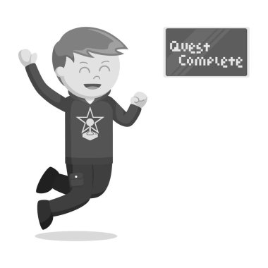 RPG oyun lv siyah beyaz biçemi