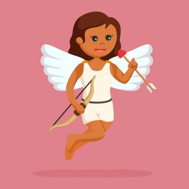 ok ve yayla Afrikalı kadın aşk tanrısı