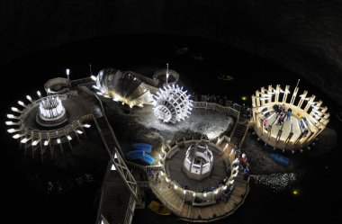 Romanya 'nın Turda kentindeki yeraltı tuz madeni, Haziran 2016