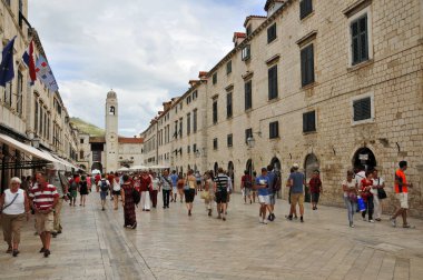 Stradun Dubrovnik, Hırvatistan, Eylül 2014 (Game of Thrones film sahneleri)