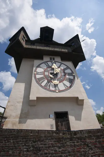 Schlossberg, Torre del Reloj, Patrimonio de la Humanidad por la UNESCO, Graz, Estiria, Austria, Europa — Foto de Stock