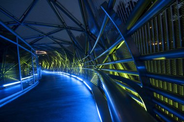 Murinsel Adası Graz, Styria, Avusturya, Avrupa, Haziran 2017