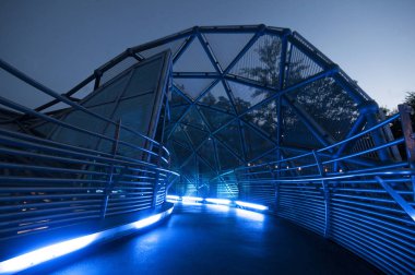 Murinsel Adası Graz, Styria, Avusturya, Avrupa, Haziran 2017