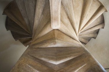 Graz, Avusturya - Haziran 2017: Çift Kişilik Spiral merdivenler (Doppelwendeltreppe) Graz, Avusturya. 