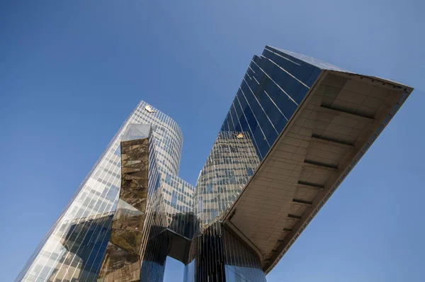 Edificio Oficinas Gas Natural Barcelona España Septiembre 2016 — Foto de Stock