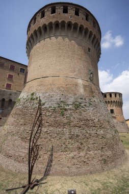 Dozza Castle, Emilia Romagna, İtalya, Haziran 2017