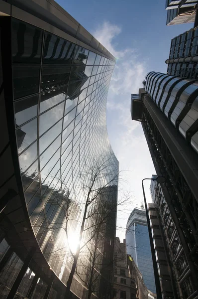 Rascacielos Distrito Financiero Londres — Foto de Stock