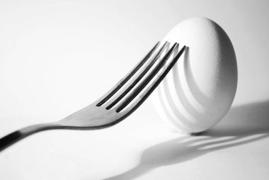 Yumurta ve çatal yüksek anahtar