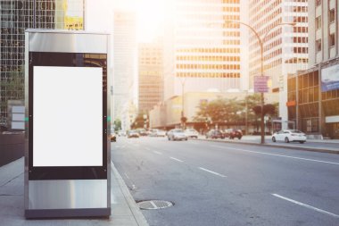Otobüs durağı boş lightbox