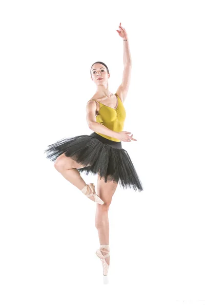 Ballet Ballerine dansant sur fond isolé . — Photo