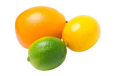 kireç, limon ve portakal