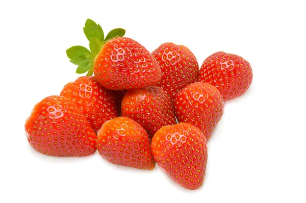 Dojrzałe i soczyste truskawki — Zdjęcie stockowe