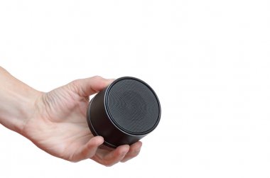 Taşınabilir hareket eden sözcü sol el erkekler tutar