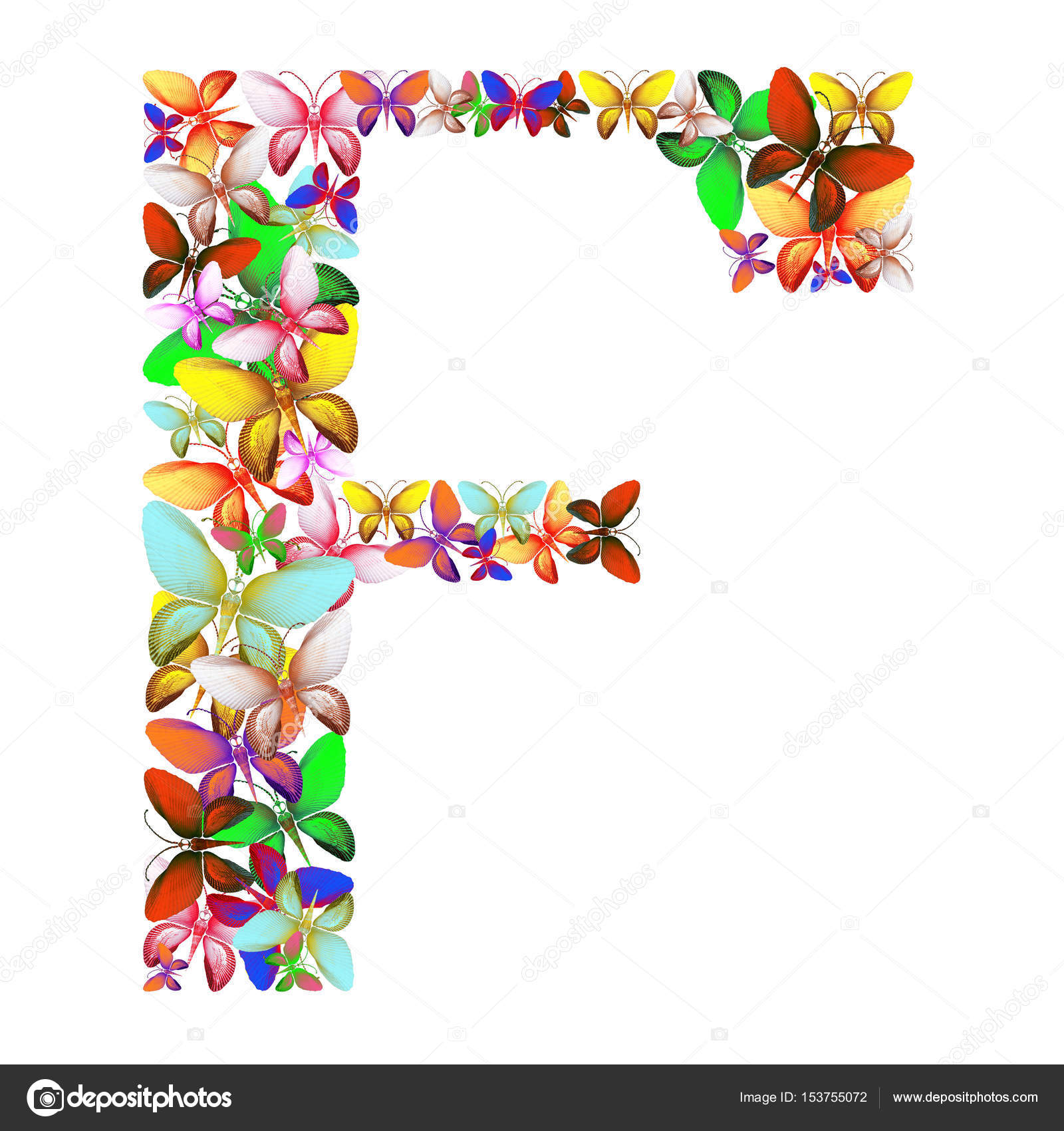Imágenes Color Con F La Letra F De Un Montón De Mariposas