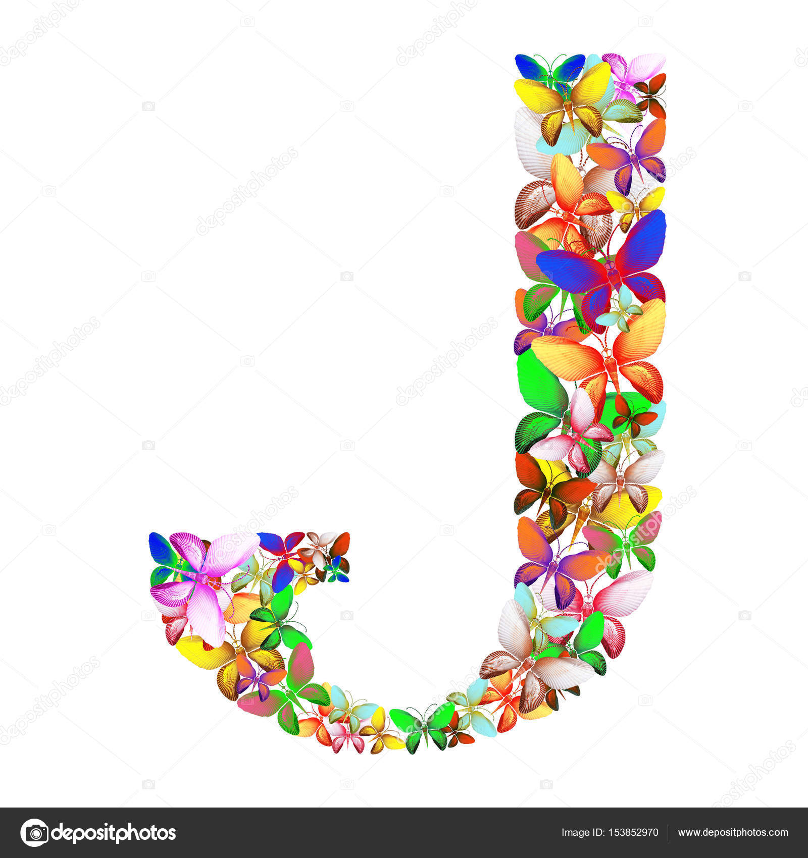 The Letter J Made Up Of Lots Of Butterflies Of Different Colors Stock Photo By C Sandro75 The Letter J Made Up Of Lots Of Butterflies Of Different Colors Stock Photo By C Sandro75