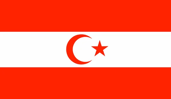 Khorasani Turks ethnic groups flag vector icon — Stock Vector