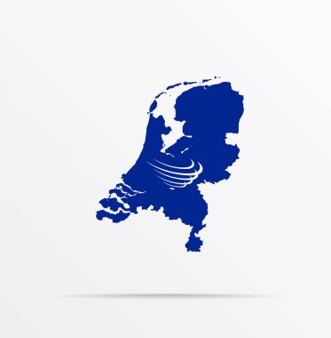 Hollanda vektör haritası Güney Amerika Uluslar Birliği USAN bayrağıyla birleştirildi.