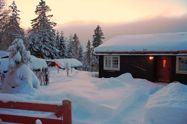Gün batımından önce Kuzey kırsal görünümü