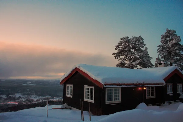 Vue campagne nord avant le coucher du soleil — Photo