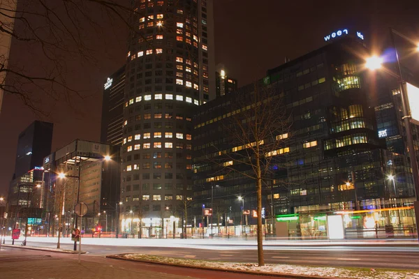 Rotterdam Stadsgezicht Trafieken Gebouwen Architectuur — Stockfoto