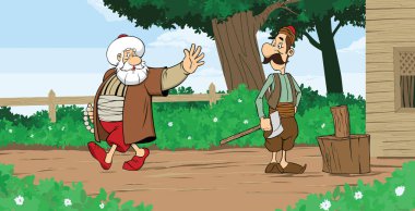 Nasreddin Hoca illüstrasyon
