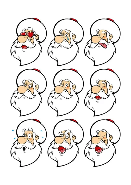 Nasreddin Hodja illustration, Set of Emoticons. Set of Emoji — Stock Vector