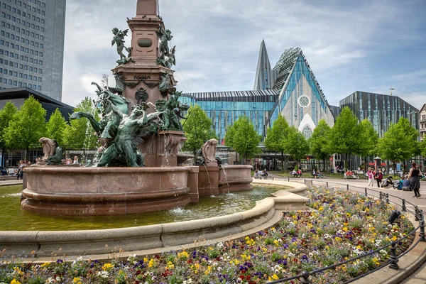 Het stadsbeeld van Leipzig — Stockfoto