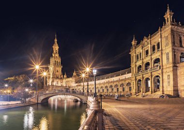 Sevilla 'nın Espana Meydanı