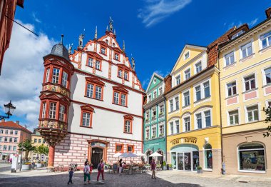 Herrngasse ve Coburg 'lu Markt.
