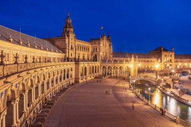Sevilla 'nın Espana Meydanı