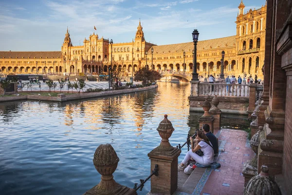 Plaza de Espana de Sevilha — Fotografia de Stock