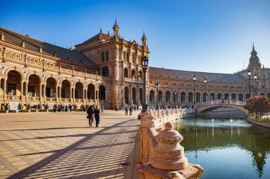 Sevilla 'nın Espana Meydanı